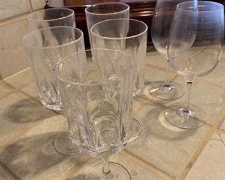 $15 / Plastic stemware (set of 7 glasses)