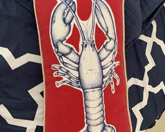 $22 /  Large lobster pillow about 24" across. 