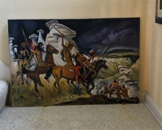 oil painting original native america theme $150.00