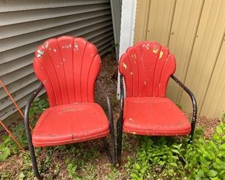 Clam shell chairs $85.00 ea