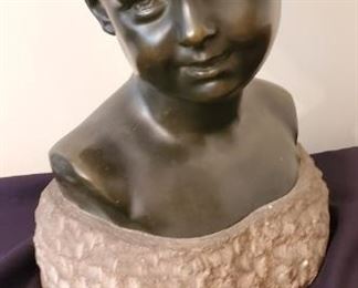 Morice Bronze Bust of Girl