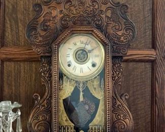 Antique American Gingerbread clock