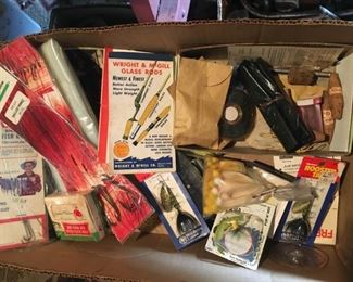 vintage fishing items
