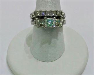 One additional consignment added (not a part of current estate): Platinum Wedding Set. The other consignor will bring to sale on Saturday and It will be available for preview.
