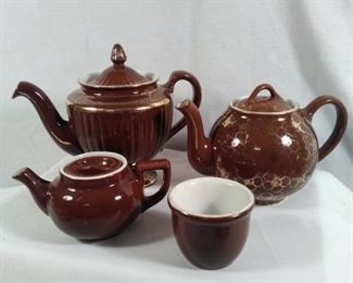 Hall USA andHAll China Chocolate brown and gold collection