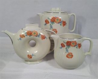 Hall superior kitchen ware orange poppies