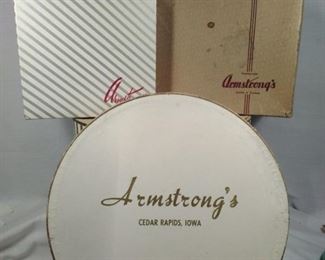 Vintage hat boxes Armstrong