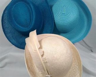 Vintage straw type hats