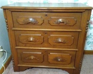 Antique solid wood small dresser
