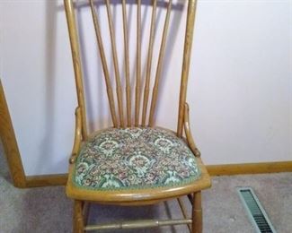 antique upholstered chari