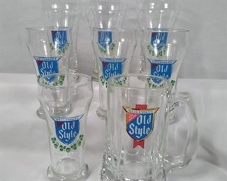 old style heilmans beer glasses