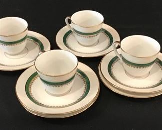 Limoges 10 Piece Cup and Saucer set 