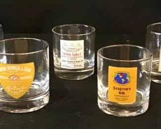  Vintage Whiskey Glasses set of 5