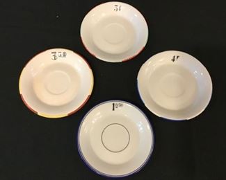 Leveille and Mabit Set of 4 Saucers 