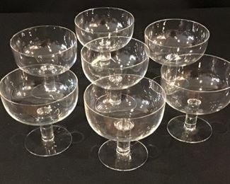 Set of 7 Champagne Glasses