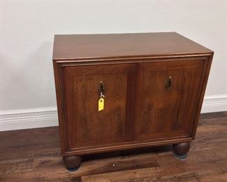 2-Door Cabinet, 33" W x 28 1/2" H x 19" D. Mount Airy Furniture Company, NC.