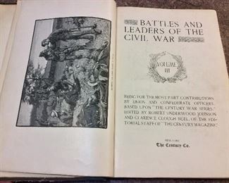 Battles and Leaders of the Civil War in 4 Volumes, Edited by Robert Underwood Johnson and Clarence Clough Buel, The Century Co., 1887.
