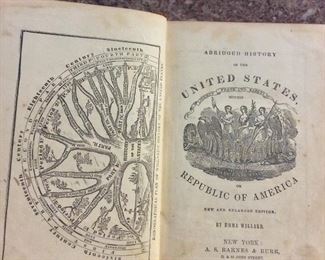 Abridged History of the United States or Republic of America New and Enlarged Edition, Emma Willard, A. S. Barnes & Co., 1859. 