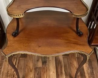 Antique French Etagera (tier side table)