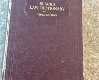 Black's Law Dictionary: Containing the Terms and Phrases of American and English Jurisprudence, Ancient and Modern, Henry Campbell Black, West Publishing Co., 1933. Third Edition. 