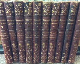 John L. Stoddard's Lectures, Shuman & Co., 1911. Volumes II through X plus one Supplementary Volume. 