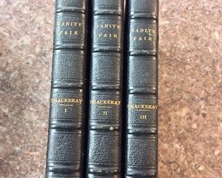 Vanity Fair: A Novel Without A Hero, W. M. Thackeray, Copyright Edition, in Three Volumes, Bernhard Tauchnitz, 1848.   