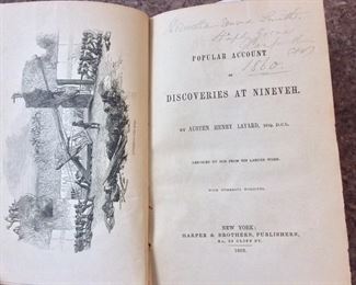Popular Account of Discoveries at Nineveh, Austen Henry Layard, Harper & Brothers, 1852. 