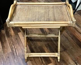 Rattan Whicker Tray with Stand 