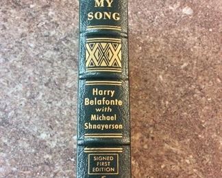My Song: A Memoir, Harry Belafonte with Michael Shnayerson, Easton Press, Signed First Edition, Bound in Genuine Leather with Certificate of Authenticity, 2011. Number 662 of 700.