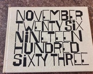 November Twenty Six Nineteen Hundred Sixty Three, Poem by Wendell Berry, Drawings by Ben Shahn, George Braziller, 1964. Stated First Edition. In Slipcase. 