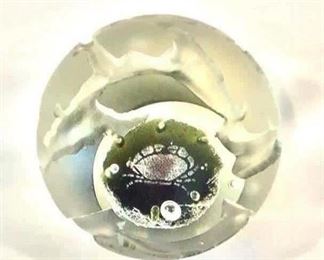Sea Base Paperweight, Signed #58/400, Scotland 1976,  3" H.