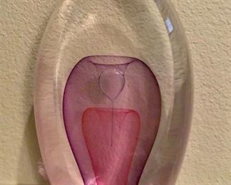 Blown Studio Art Glass, 8" H.  