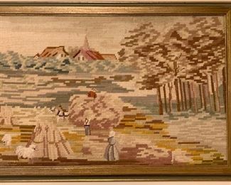 Lot #814 - (detail view of needlepoint)