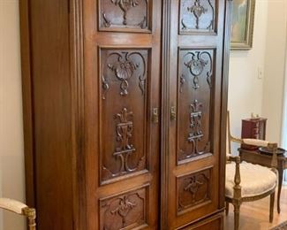 Lot #823 - (another view of armoire)