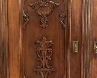 Lot #823 - (detail view of armoire)