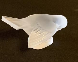 Lot #855 - $60 - Lalique Sparrow Figurine, France