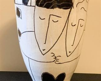 Lot #879 - $65 - Ceramic Art Vase, Signed