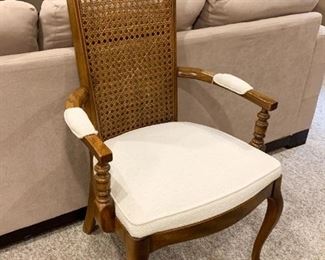 Lot #923 - $200 - Set of 4 Cane Back Arm Chairs