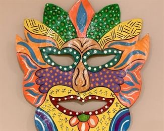 Lot #934 - $25 - Colorful Mask / Wall Hanging