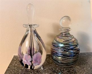 Art Glass Perfume Bottles - NOT Available for Online Purchase.  You must purchase at the sale.