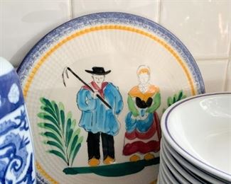 Quimper Faience French Hand Painted Platter - NOT Available for Online Purchase.  You must purchase at the sale.