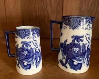 Blue & White Porcelain Pitchers - NOT Available for Online Purchase.  You must purchase at the sale.