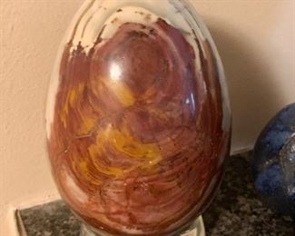 Stone Carved Egg - NOT Available for Online Purchase.  You must purchase at the sale.