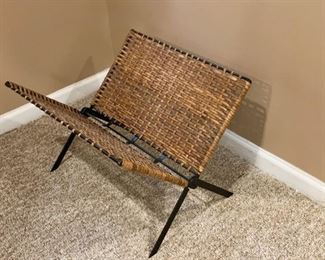 Wicker Magazine Rack - NOT Available for Online Purchase.  You must purchase at the sale.