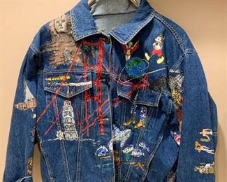 Women's Hand Painted Jean Jacket - NOT Available for Online Purchase.  You must purchase at the sale.