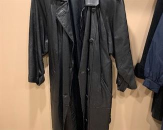 Women's Leather Trench Coat - NOT Available for Online Purchase.  You must purchase at the sale.