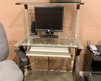 Small Modern Computer Desk - NOT Available for Online Purchase.  You must purchase at the sale.