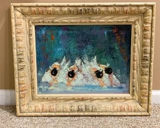 Framed Painting - Ballet - NOT Available for Online Purchase.  You must purchase at the sale.