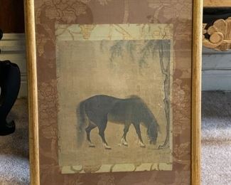 Asian Artwork, Horse (This items is NOT available online.  It must be purchased at the sale.)