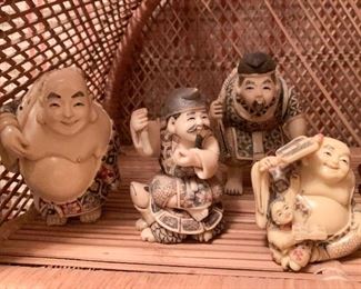 Hard Resin Asian Figurines / Miniatures (These items are NOT available online.  They must be purchased at the sale.)